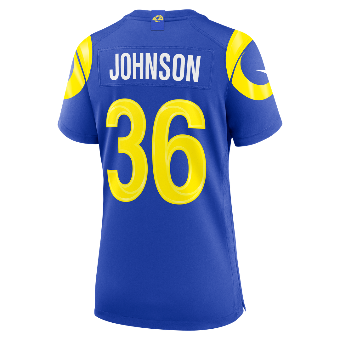 Alex Johnson Los Angeles Rams Nike Women's Team Game Jersey - Royal Official NFL Team Apparel Football Fan Gear