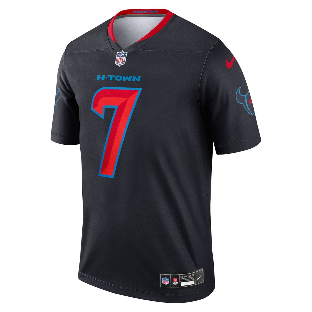 C.J. Stroud Houston Texans Nike Legend Player Performance Top - Navy NFL Fan Gear Popular Style