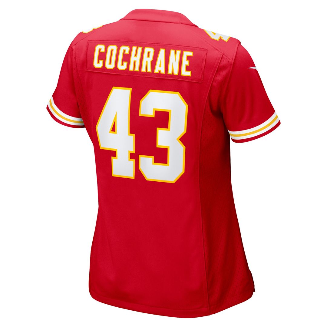 Jack Cochrane Kansas City Chiefs Nike Women's Game Player Jersey - Red Official NFL Team Apparel Football Fan Gear