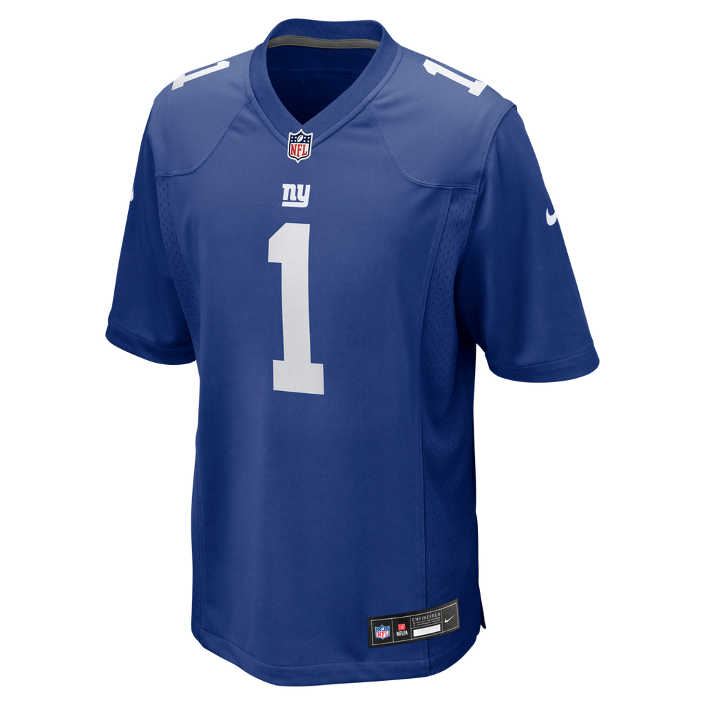 Malik Nabers New York Giants Nike Alternate Game Jersey - Century Red Official NFL Team Apparel Football Fan Gear
