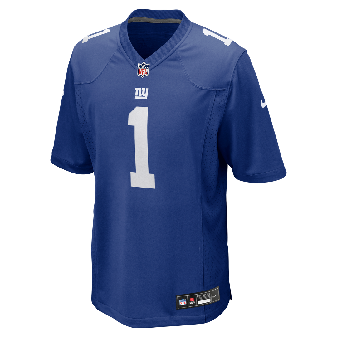 Malik Nabers New York Giants Nike Alternate Game Jersey - Century Red Official NFL Team Apparel Football Fan Gear
