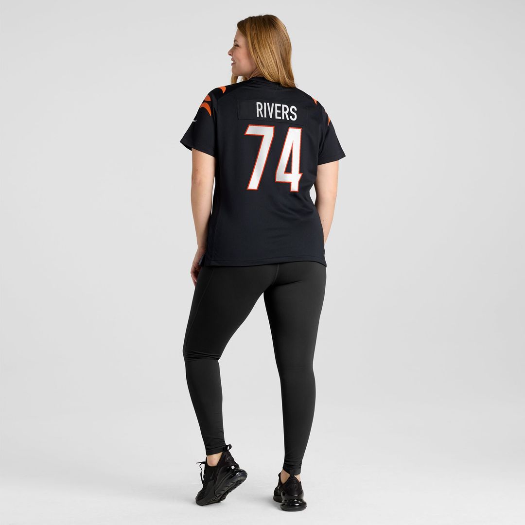 Jalen Rivers Cincinnati Bengals Nike Women's Team Game Jersey - Black Official NFL Team Apparel Football Fan Gear