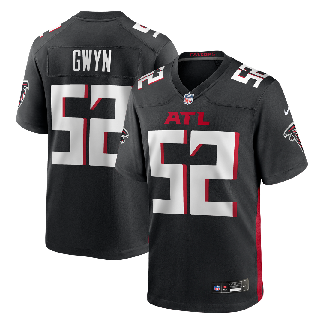 Jovaughn Gwyn Atlanta Falcons Nike Team Game Jersey - Black Official NFL Team Apparel Football Fan Gear