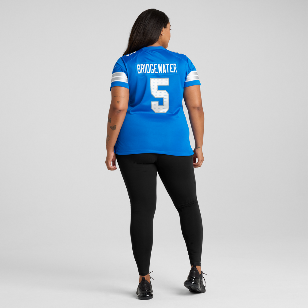 Teddy Bridgewater Detroit Lions Nike Women's Team Game Jersey - Blue Official NFL Team Apparel Football Fan Gear