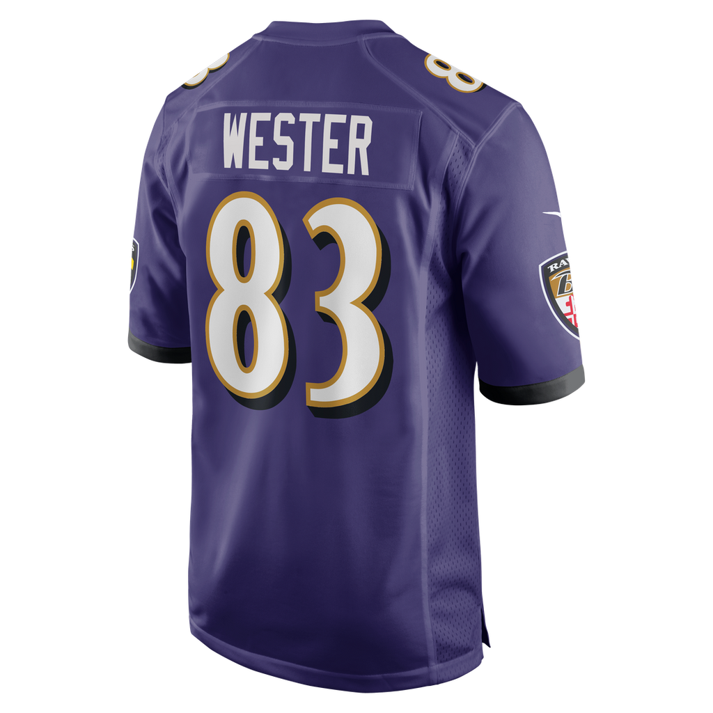LaJohntay Wester Baltimore Ravens Nike Team Game Jersey - Purple Official NFL Team Apparel Football Fan Gear