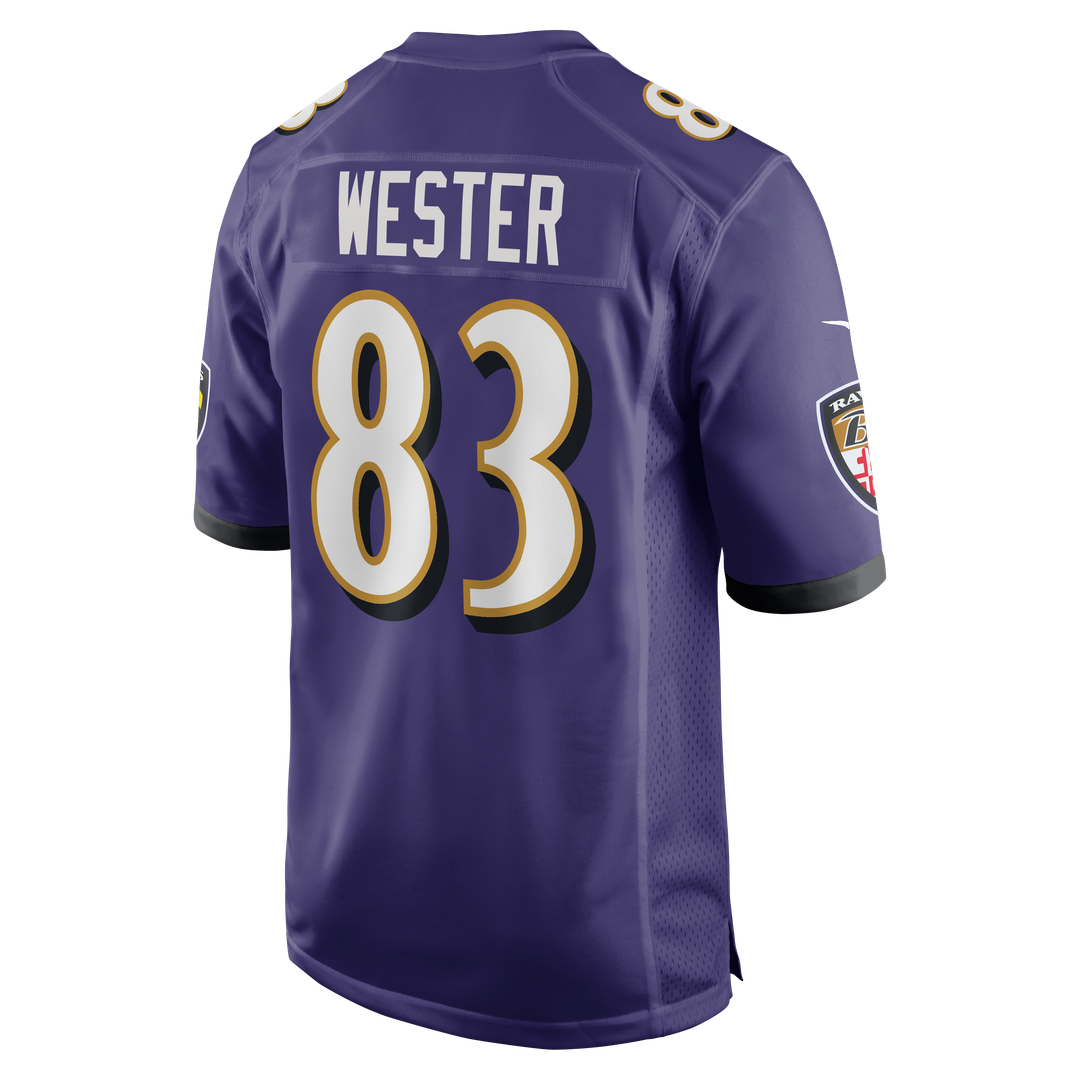 LaJohntay Wester Baltimore Ravens Nike Team Game Jersey - Purple Official NFL Team Apparel Football Fan Gear