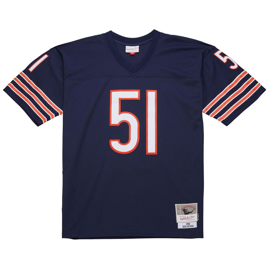 Dick Butkus Chicago Bears Mitchell & Ness Legacy Replica Jersey - Navy Official NFL Team Apparel Football Fan Gear
