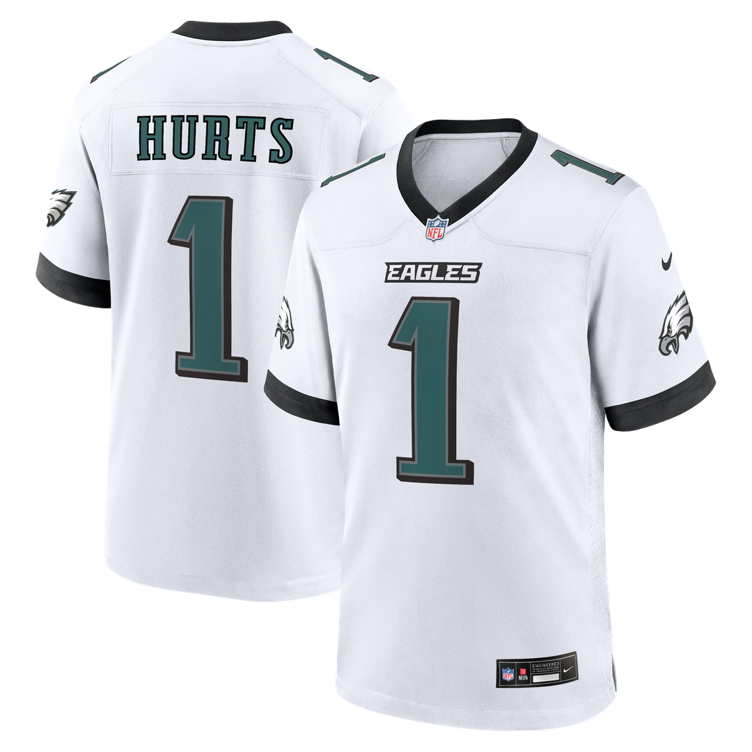 Jalen Hurts Philadelphia Eagles Nike Game Jersey - White Official NFL Team Apparel Football Fan Gear