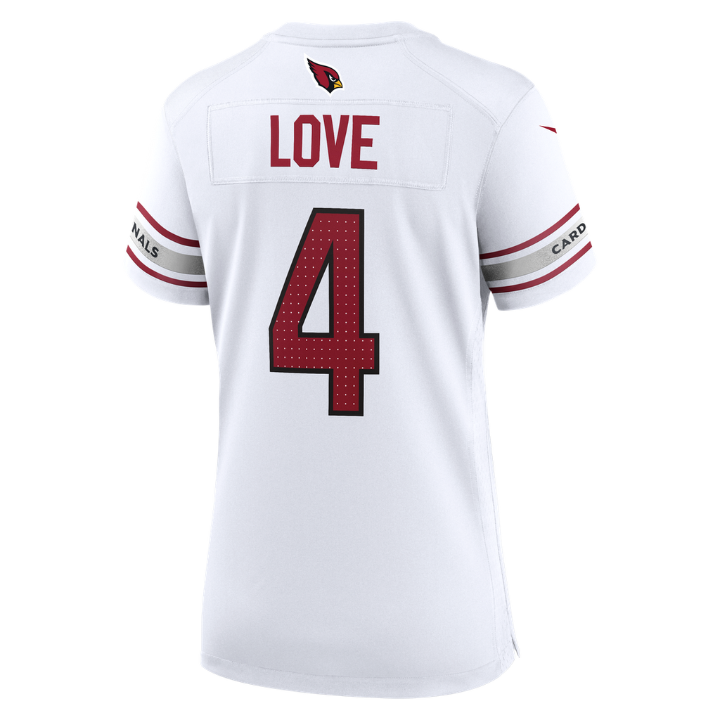 Jeremiyah Love Arizona Cardinals Nike Women's Game Jersey - White Official NFL Team Apparel Football Fan Gear
