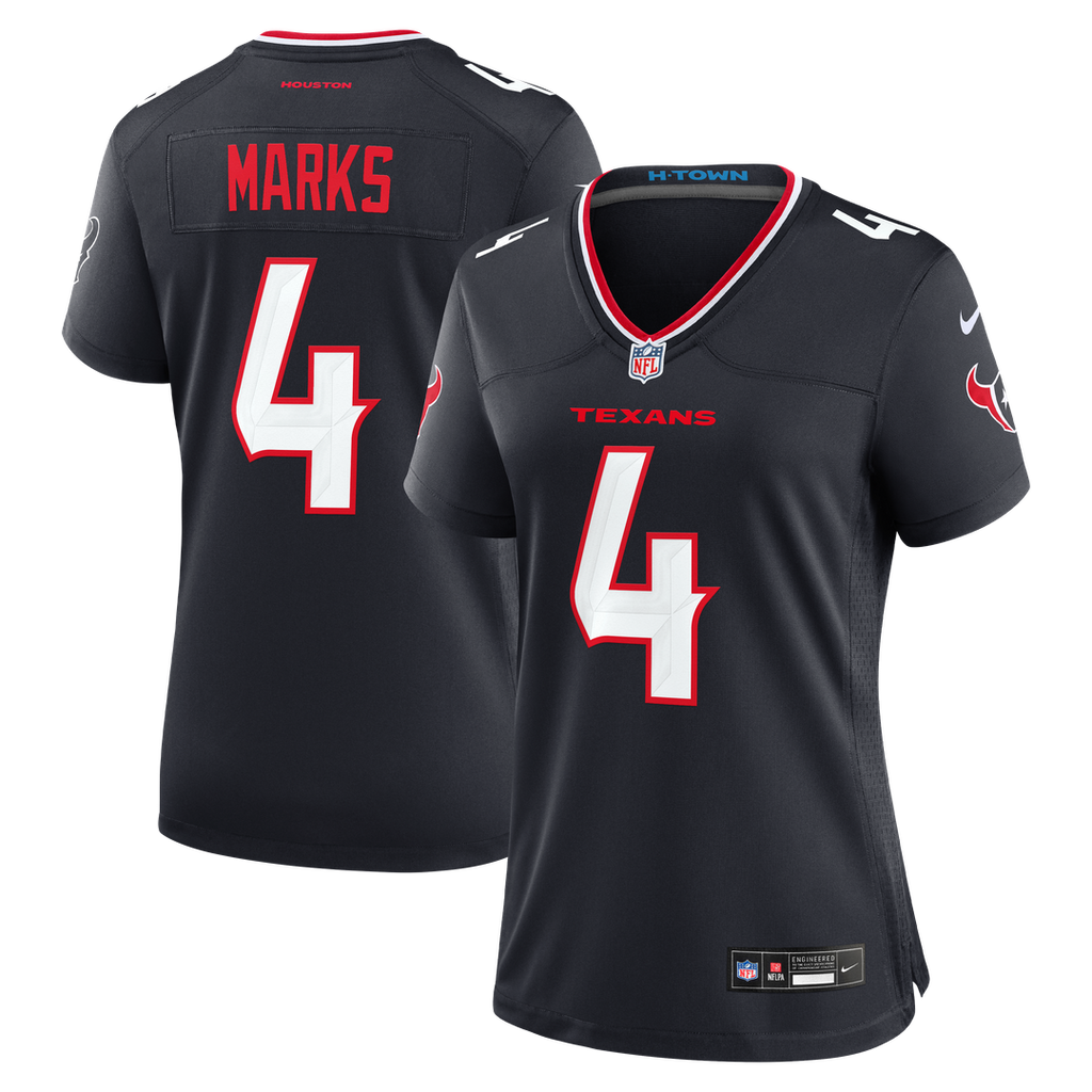 Woody Marks Houston Texans Nike Women's Team Game Jersey - Navy Official NFL Team Apparel Football Fan Gear