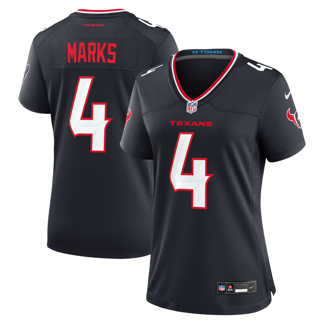 Woody Marks Houston Texans Nike Women's Team Game Jersey - Navy Official NFL Team Apparel Football Fan Gear