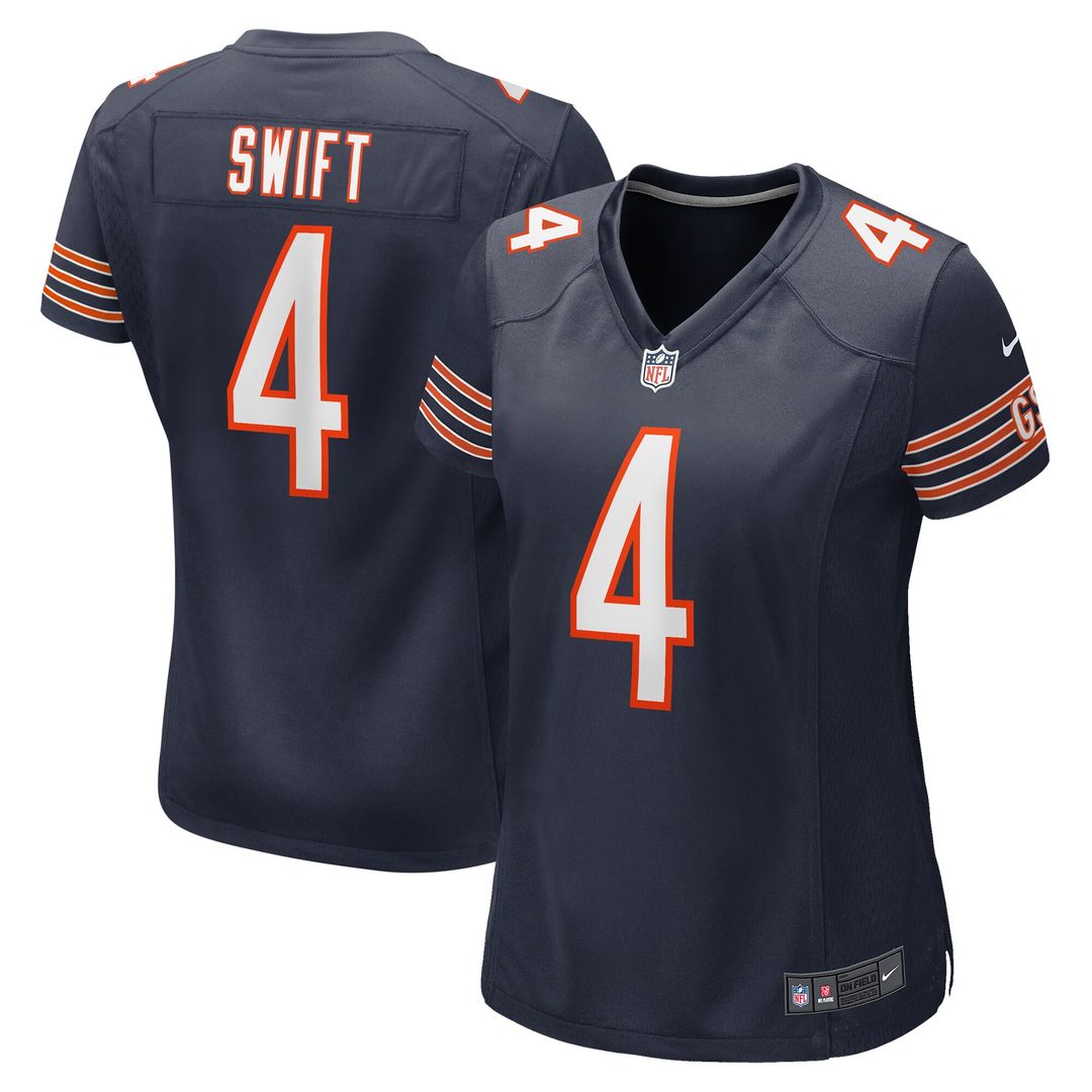 D'Andre Swift Chicago Bears Nike Women's Game Jersey - Navy Official NFL Team Apparel Football Fan Gear