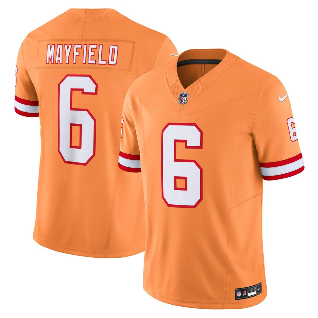 Baker Mayfield Tampa Bay Buccaneers Nike 2nd Alternate Vapor F.U.S.E. Limited Jersey - Orange Official NFL Team Apparel Football Fan Gear