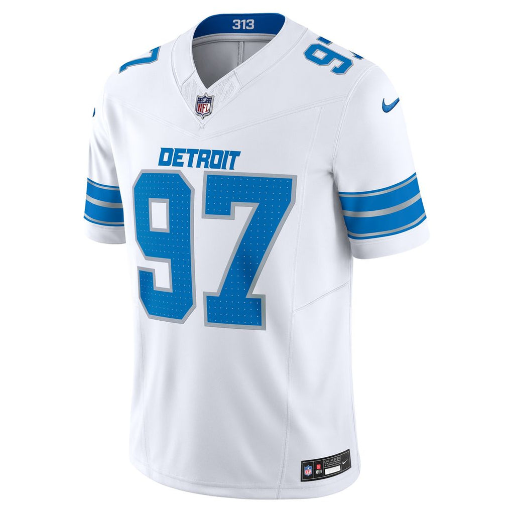 Aidan Hutchinson Detroit Lions Nike Vapor F.U.S.E. Alternate Limited Jersey - Blue Official NFL Team Apparel Football Fan Gear