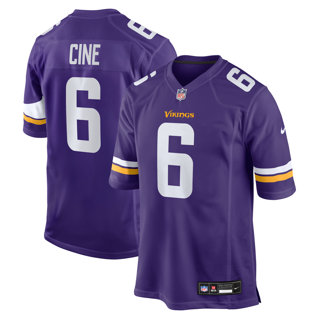 Lewis Cine Minnesota Vikings Nike Game Player Jersey - Purple Official NFL Team Apparel Football Fan Gear