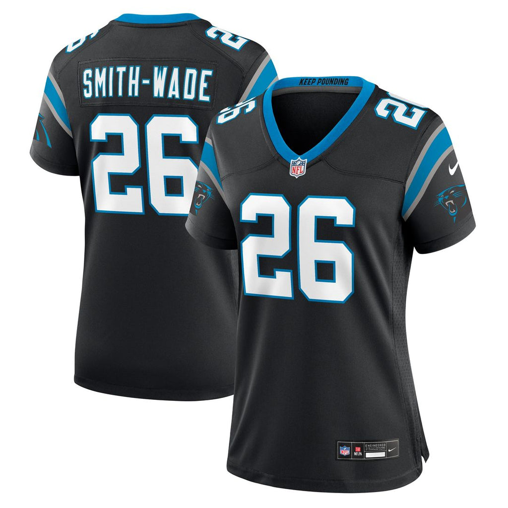 Chau Smith-Wade Carolina Panthers Nike Women's Game Jersey - Black Official NFL Team Apparel Football Fan Gear