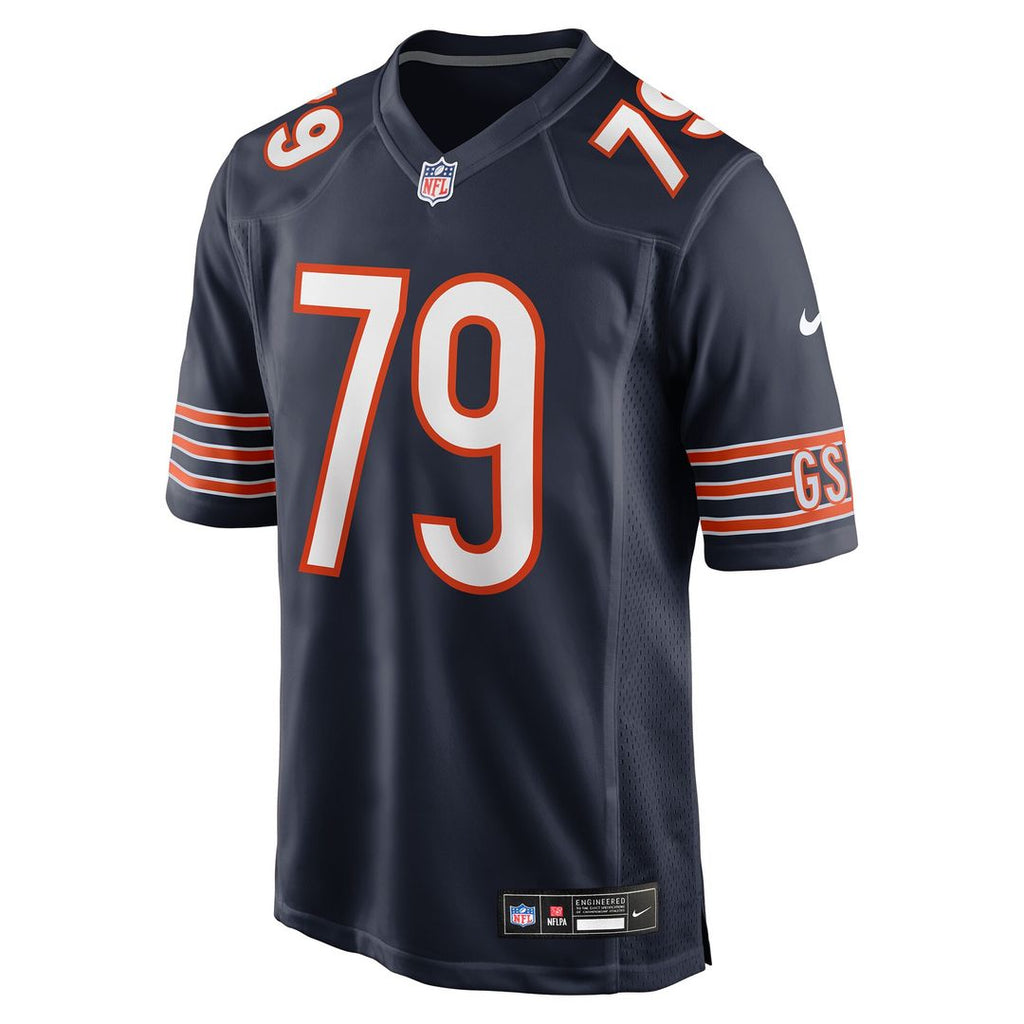 Theo Benedet Chicago Bears Nike Team Game Jersey - Navy Official NFL Team Apparel Football Fan Gear