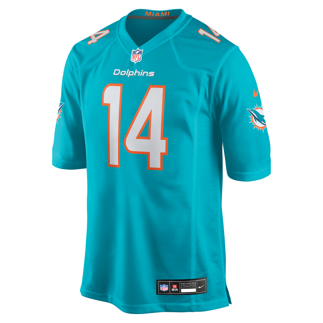 Quinn Ewers Miami Dolphins Nike Team Game Jersey - Aqua Official NFL Team Apparel Football Fan Gear