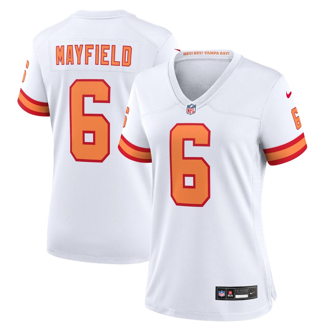 Baker Mayfield '76 Tampa Bay Buccaneers Nike Women's Game Jersey - White Official NFL Team Apparel Football Fan Gear