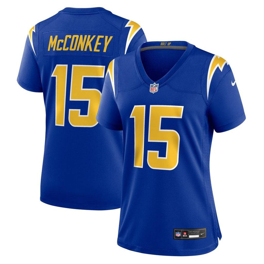 Ladd McConkey Los Angeles Chargers Nike Women's Alternate Game Jersey - Royal Official NFL Team Apparel Football Fan Gear