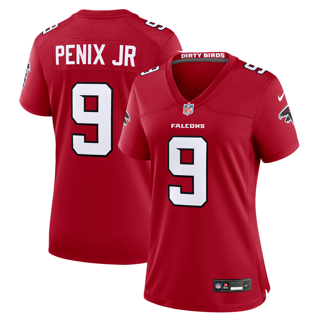 Michael Penix Jr. Atlanta Falcons Nike Women's Game Jersey - Red Official NFL Team Apparel Football Fan Gear