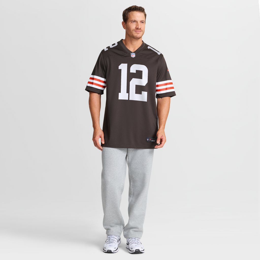 Denzel Boston Cleveland Browns Nike Game Jersey - Brown Official NFL Team Apparel Football Fan Gear