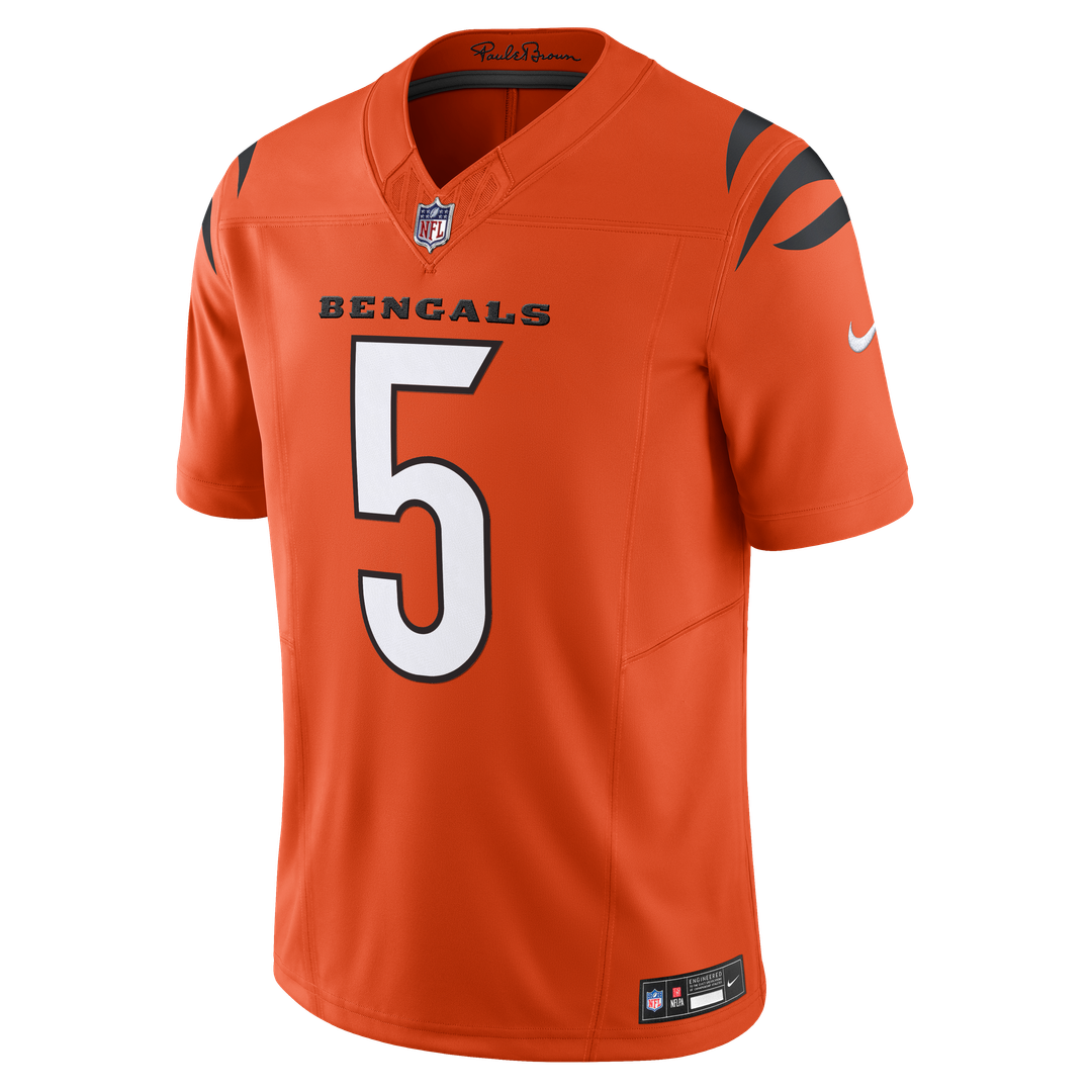 Tee Higgins Cincinnati Bengals Nike Vapor F.U.S.E. Limited Jersey - Orange Official NFL Team Apparel Football Fan Gear