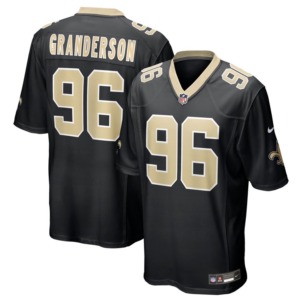 Carl Granderson New Orleans Saints Nike Game Jersey - Black Official NFL Team Apparel Football Fan Gear