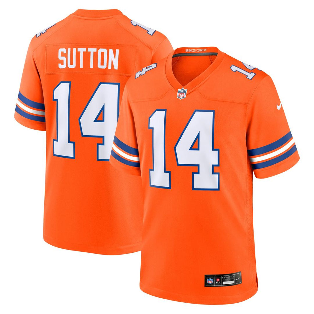 Courtland Sutton Denver Broncos Nike Alternate Game Jersey - Orange Official NFL Team Apparel Football Fan Gear