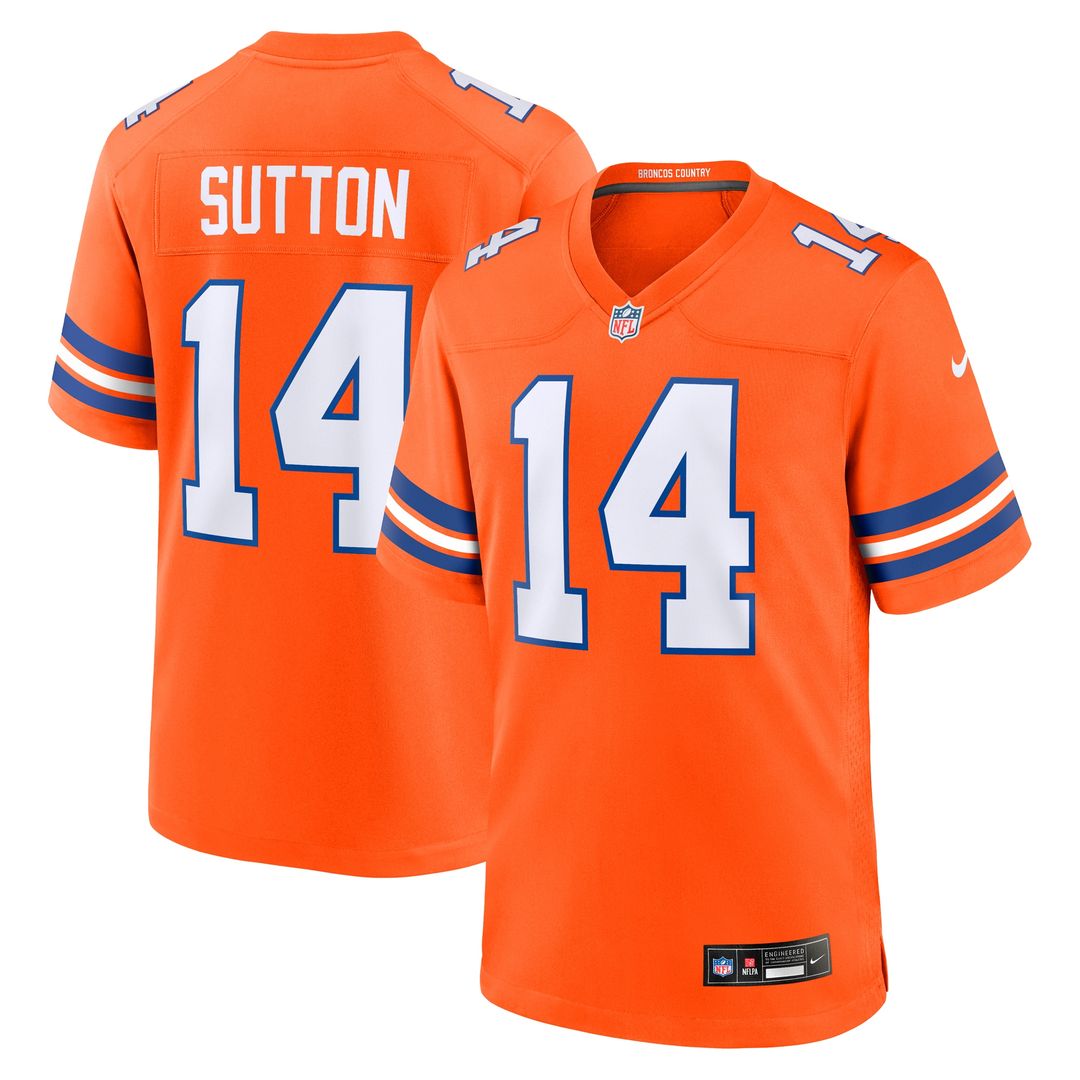 Courtland Sutton Denver Broncos Nike Alternate Game Jersey - Orange Official NFL Team Apparel Football Fan Gear