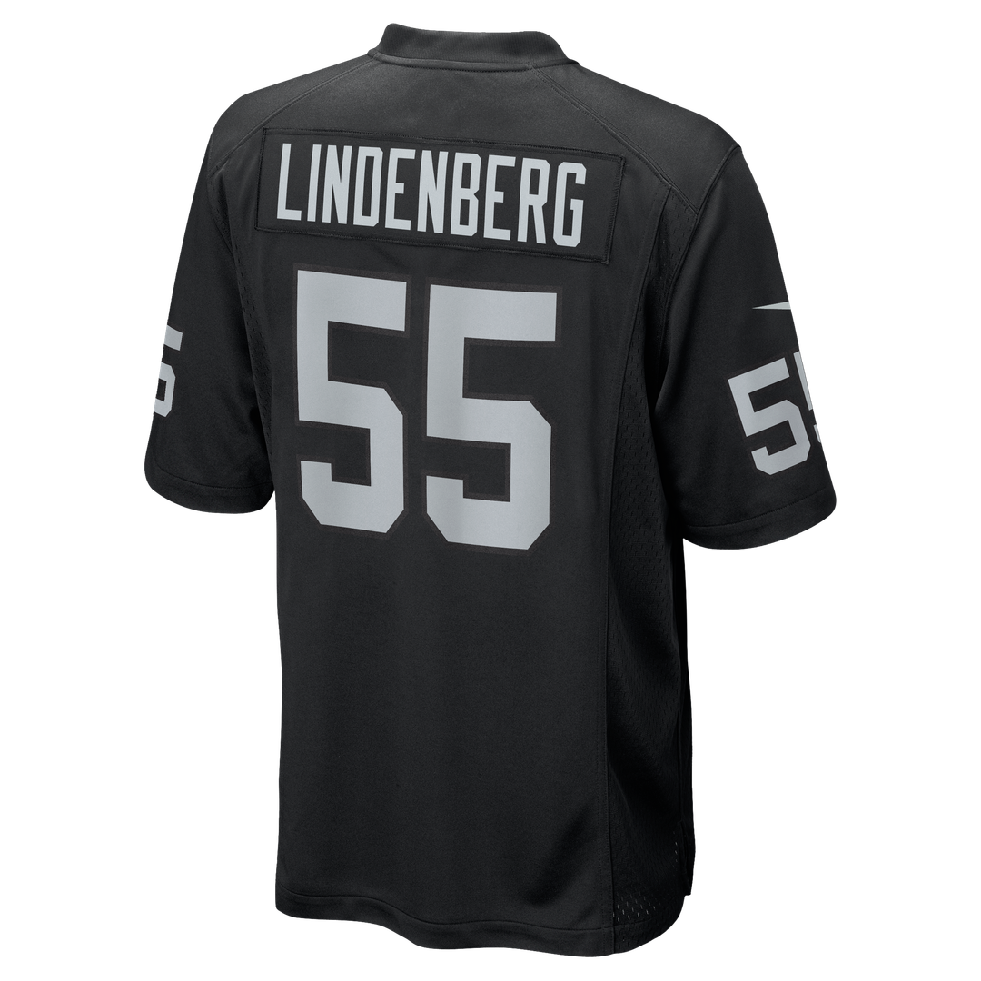 Cody Lindenberg Las Vegas Raiders Nike Team Game Jersey - Black Official NFL Team Apparel Football Fan Gear