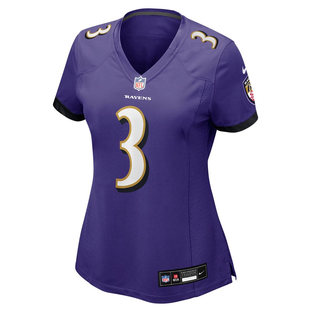 Chidobe Awuzie Baltimore Ravens Nike Women's Team Game Jersey - Purple Official NFL Team Apparel Football Fan Gear