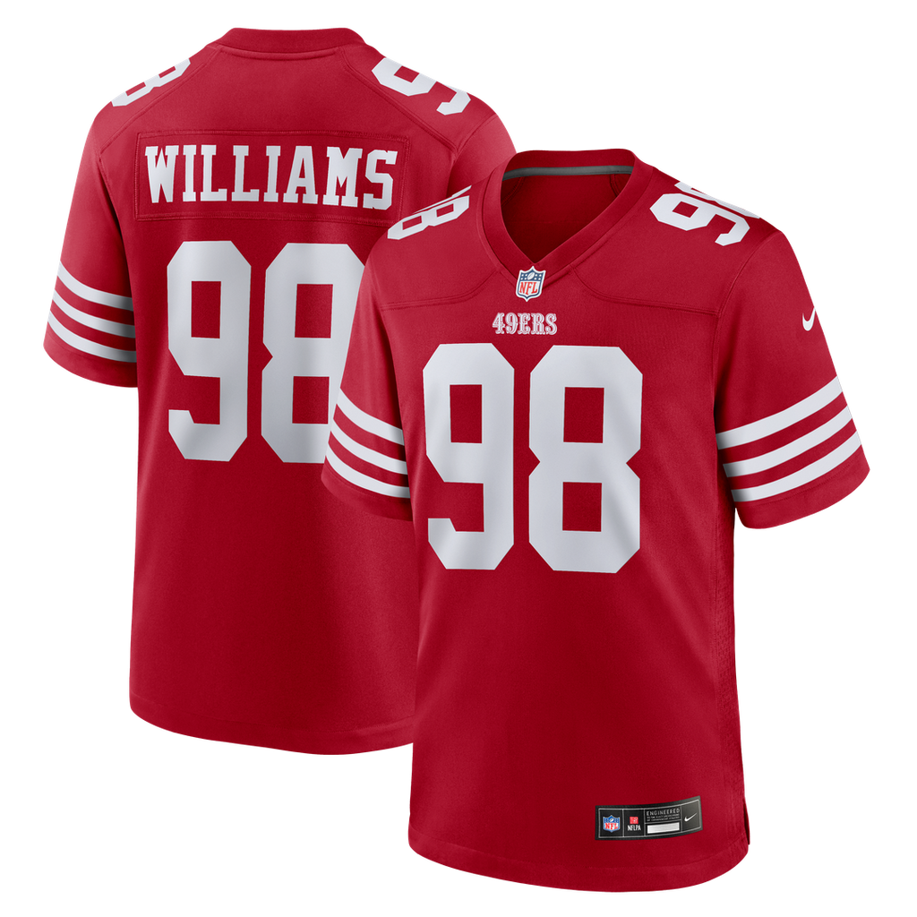Mykel Williams San Francisco 49ers Nike Game Player Jersey - Scarlet Official NFL Team Apparel Football Fan Gear
