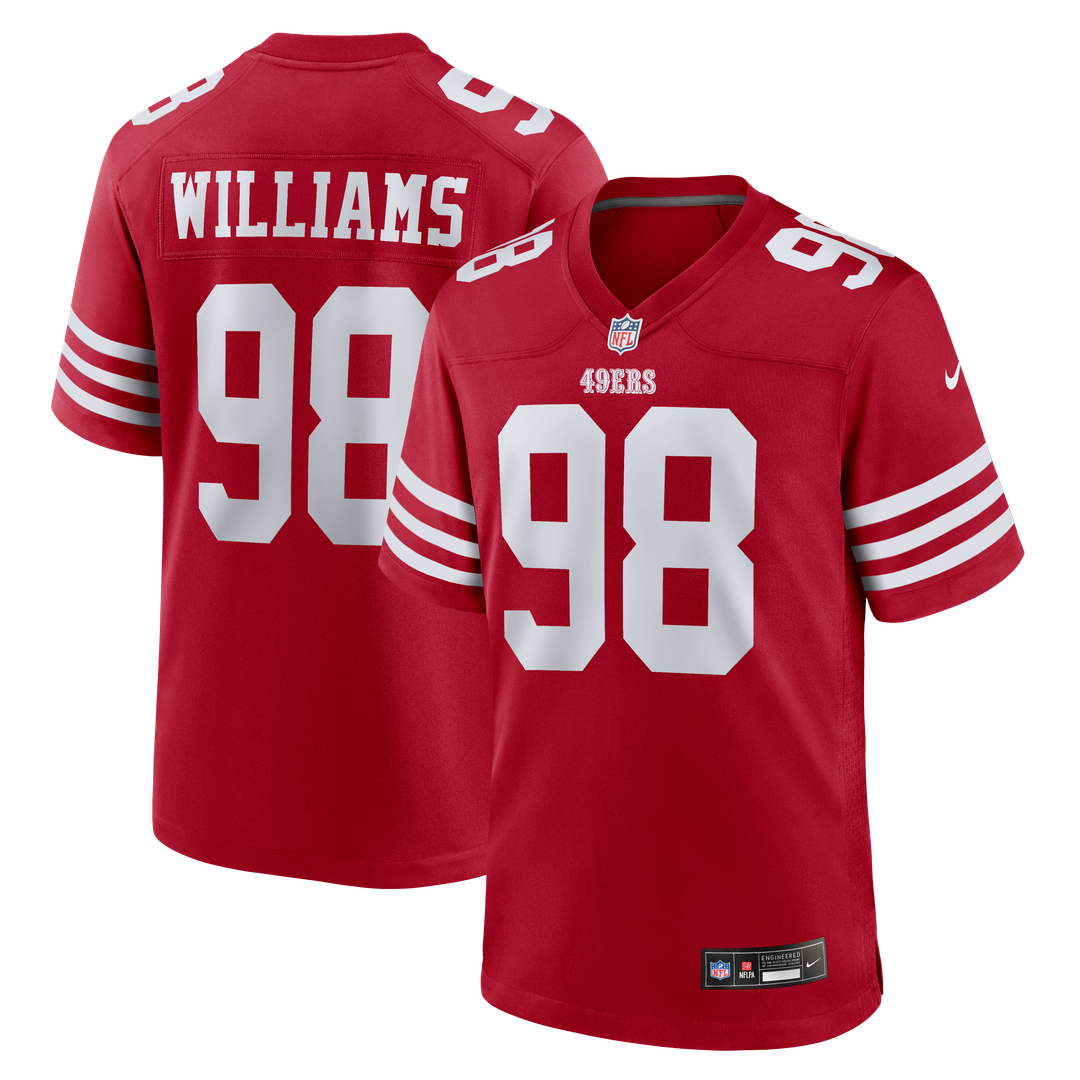 Mykel Williams San Francisco 49ers Nike Game Player Jersey - Scarlet Official NFL Team Apparel Football Fan Gear