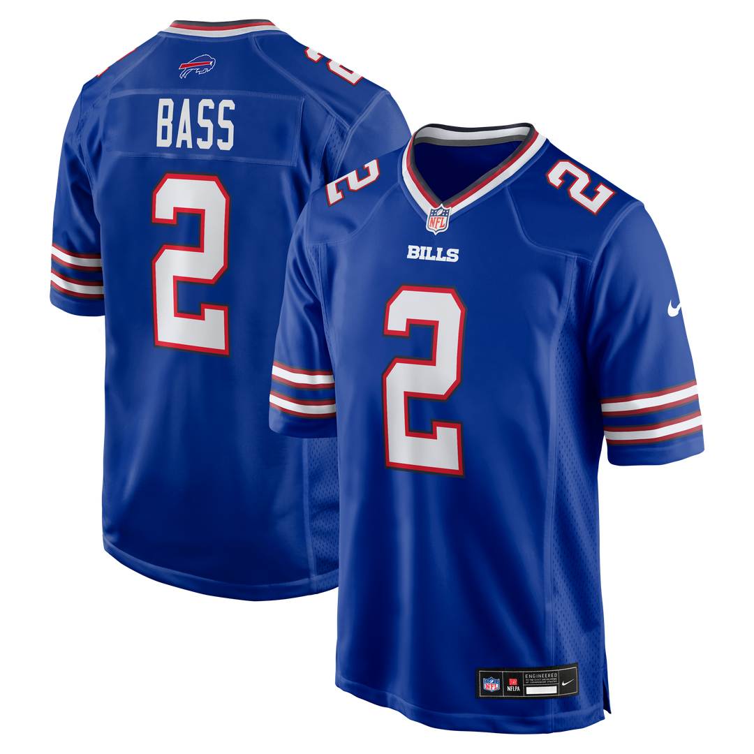 Tyler Bass Buffalo Bills Nike Game Player Jersey - Royal Official NFL Team Apparel Football Fan Gear