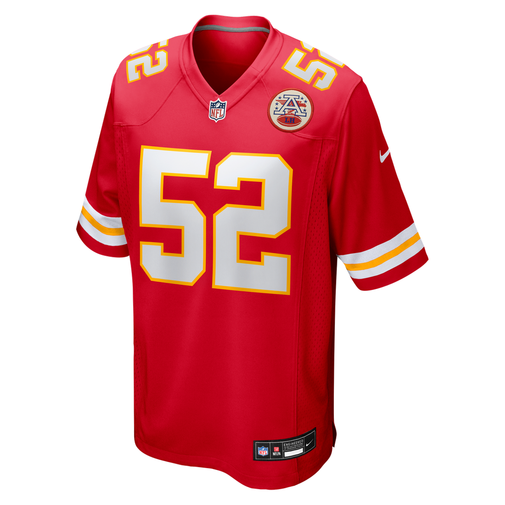 Creed Humphrey Kansas City Chiefs Nike Game Jersey - Red Official NFL Team Apparel Football Fan Gear