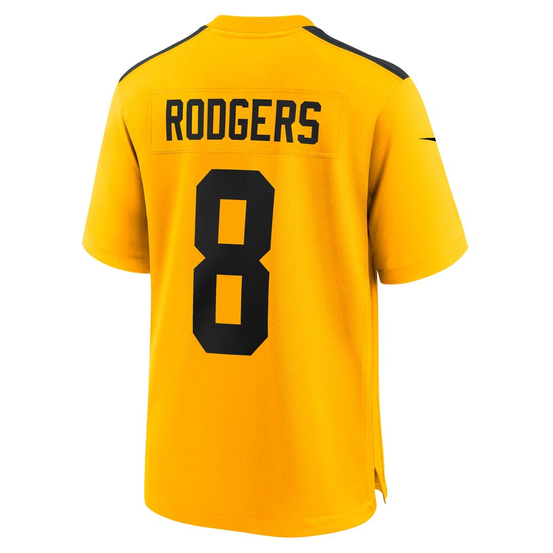 Aaron Rodgers Pittsburgh Steelers Nike Alternate 1933 Throwback Game Jersey - Gold Official NFL Team Apparel Football Fan Gear