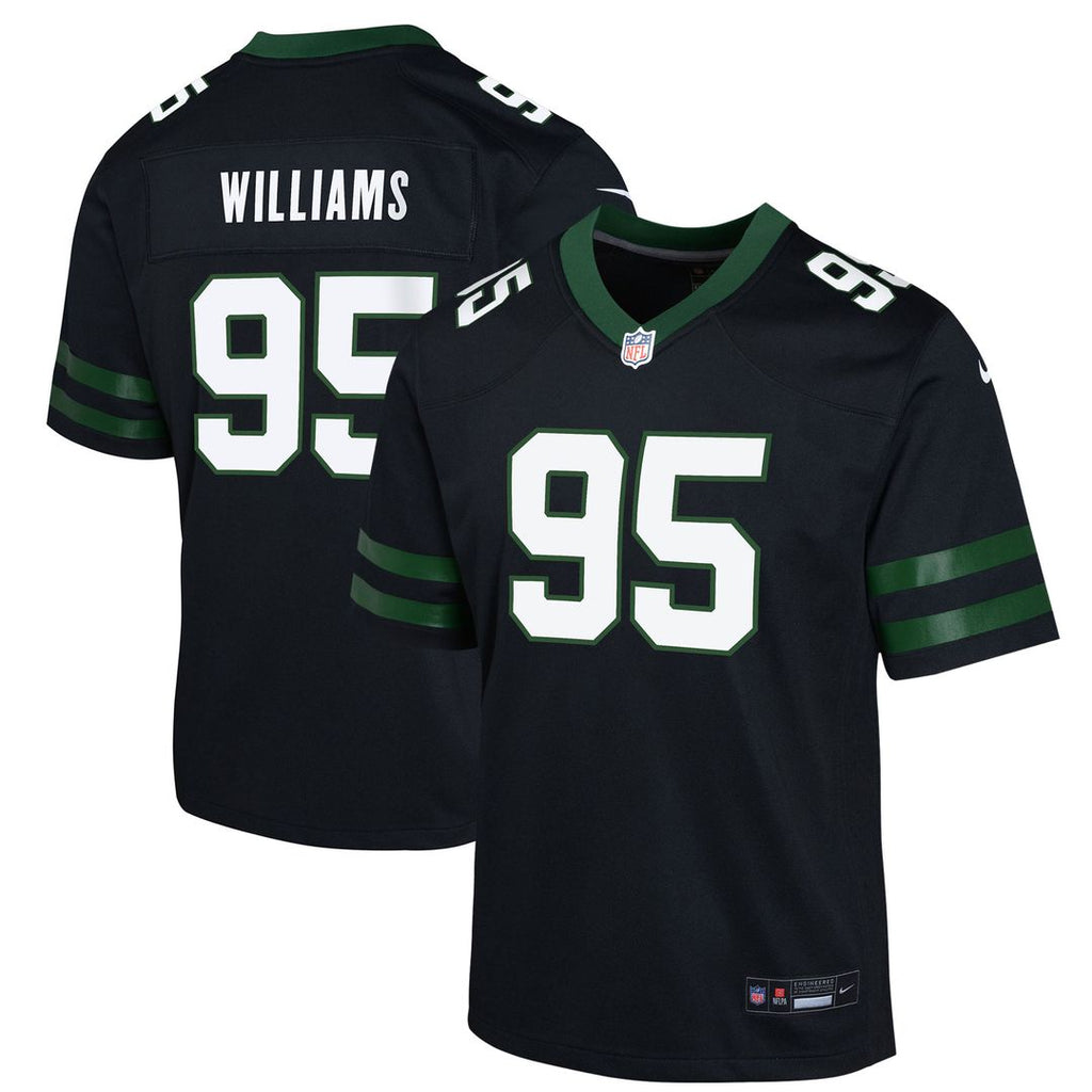 Quinnen Williams New York Jets Nike Youth Game Jersey - Black Official NFL Team Apparel Football Fan Gear