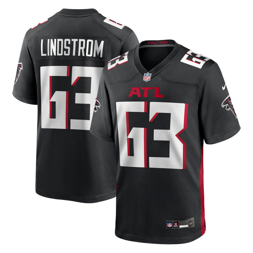 Chris Lindstrom Atlanta Falcons Nike Game Jersey - Black Official NFL Team Apparel Football Fan Gear
