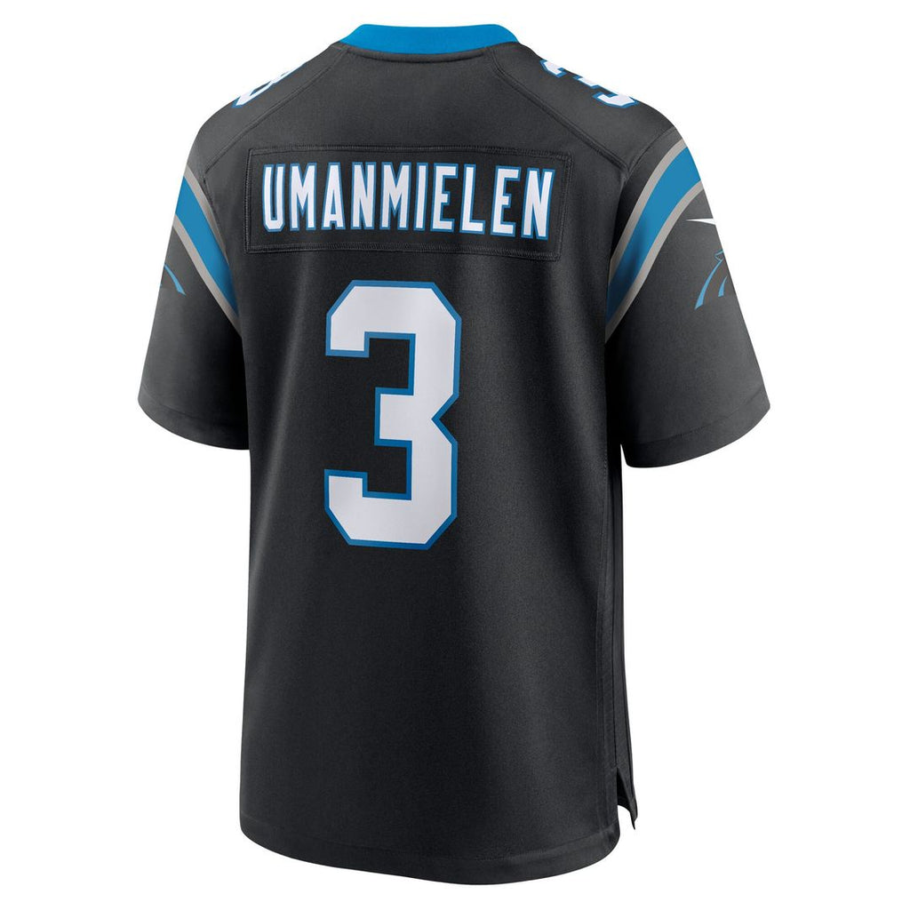 Princely Umanmielen Carolina Panthers Nike Team Game Jersey - Black Official NFL Team Apparel Football Fan Gear