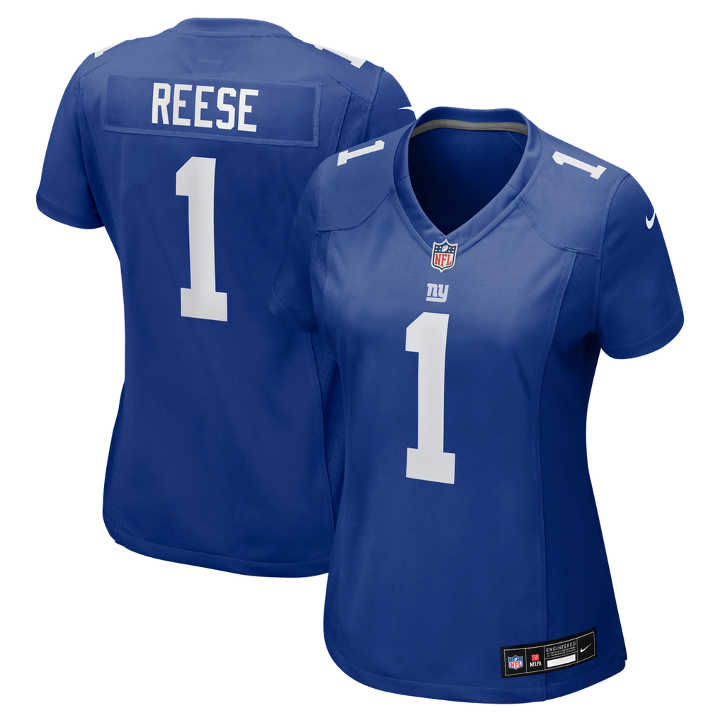 Arvell Reese New York Giants Nike Women's Game Jersey - Royal Official NFL Team Apparel Football Fan Gear