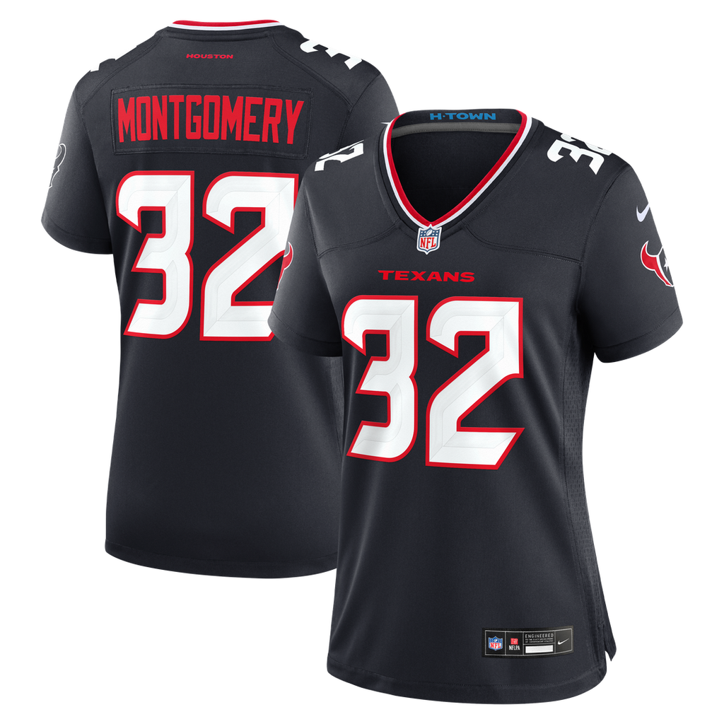 David Montgomery Houston Texans Nike Women's Game Jersey - Navy Official NFL Team Apparel Football Fan Gear