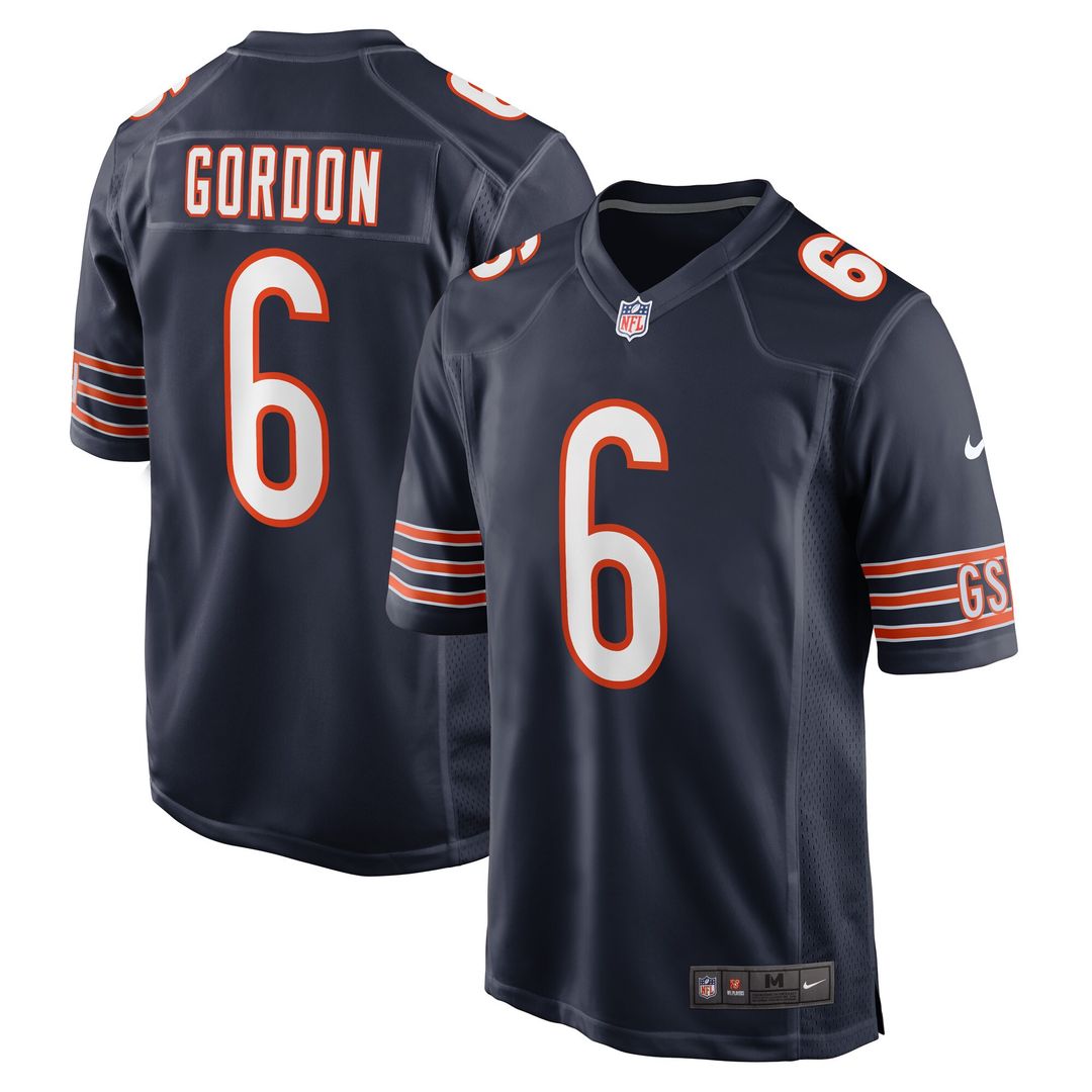 Kyler Gordon Chicago Bears Nike Game Player Jersey - Navy Official NFL Team Apparel Football Fan Gear