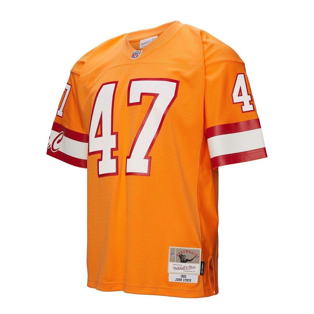 John Lynch Tampa Bay Buccaneers Mitchell & Ness 1993 Legacy Replica Jersey - Orange Official NFL Team Apparel Football Fan Gear