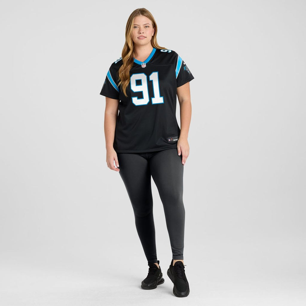 Patrick Jones II Carolina Panthers Nike Women's Team Game Jersey - Black Official NFL Team Apparel Football Fan Gear