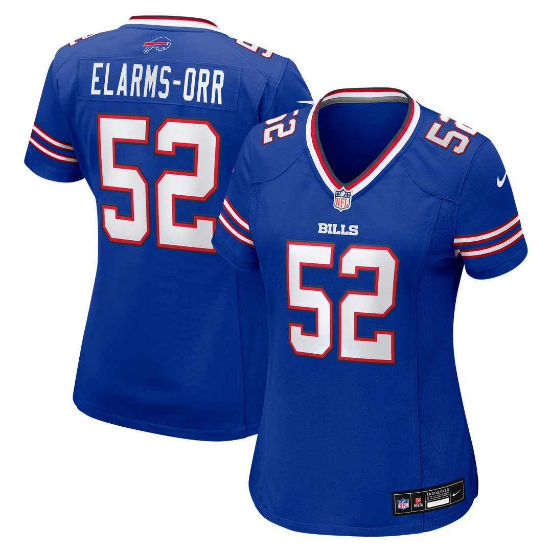 Kaleb Elarms-Orr Buffalo Bills Nike Women's Team Game Jersey - Royal Official NFL Team Apparel Football Fan Gear