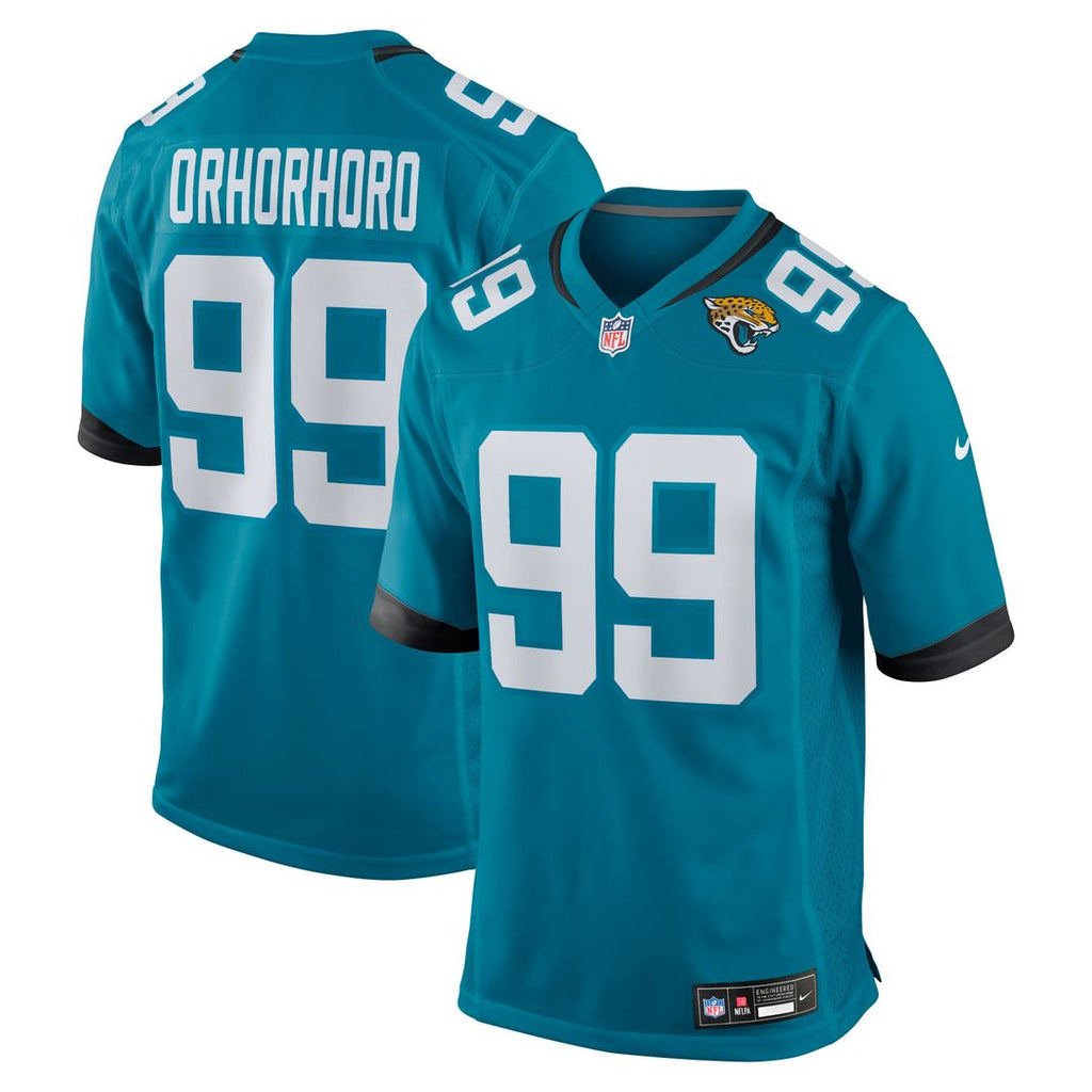 Ruke Orhorhoro Jacksonville Jaguars Nike Team Game Jersey - Teal Official NFL Team Apparel Football Fan Gear