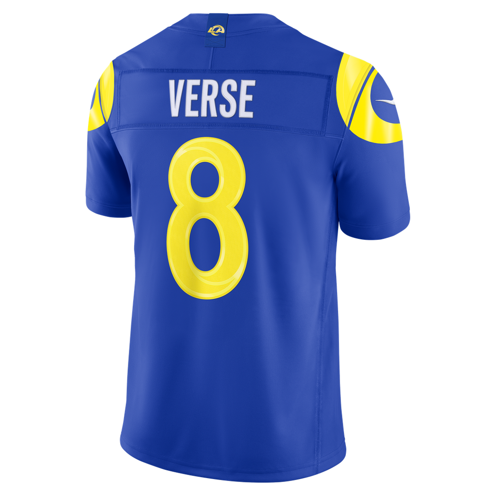 Jared Verse Los Angeles Rams Nike Vapor F.U.S.E. Stitched Limited Jersey - Royal Official NFL Team Apparel Football Fan Gear