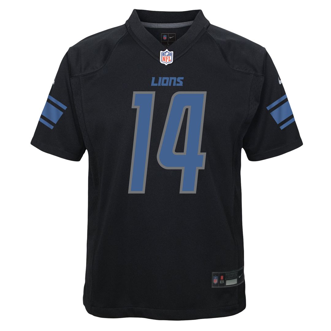 Amon-Ra St. Brown Detroit Lions Nike Youth Game Jersey - Black Official NFL Team Apparel Football Fan Gear