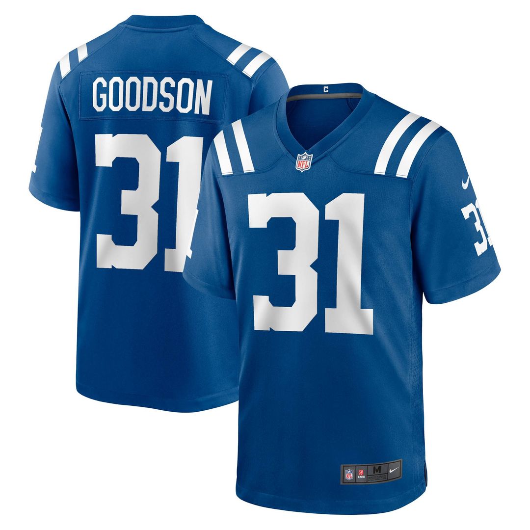 Tyler Goodson Indianapolis Colts Nike Game Jersey - Royal Official NFL Team Apparel Football Fan Gear